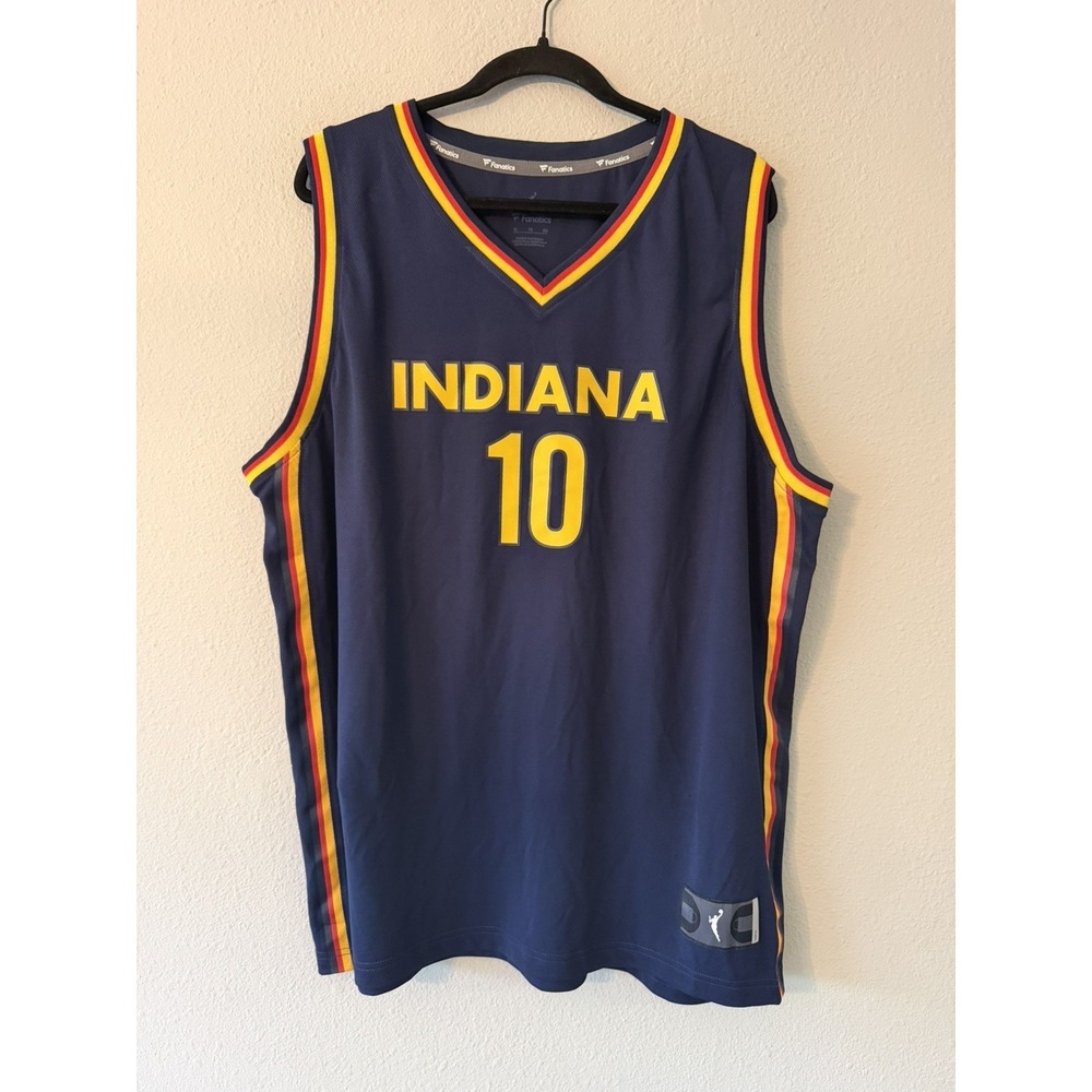 Fanatics Indiana Fever Lexie Hull #10 WNBA Women's Jersey Size XL Navy
